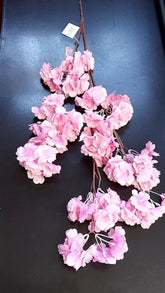 Fir decorativ cu flori de cireș roz intens – decor artificial floral